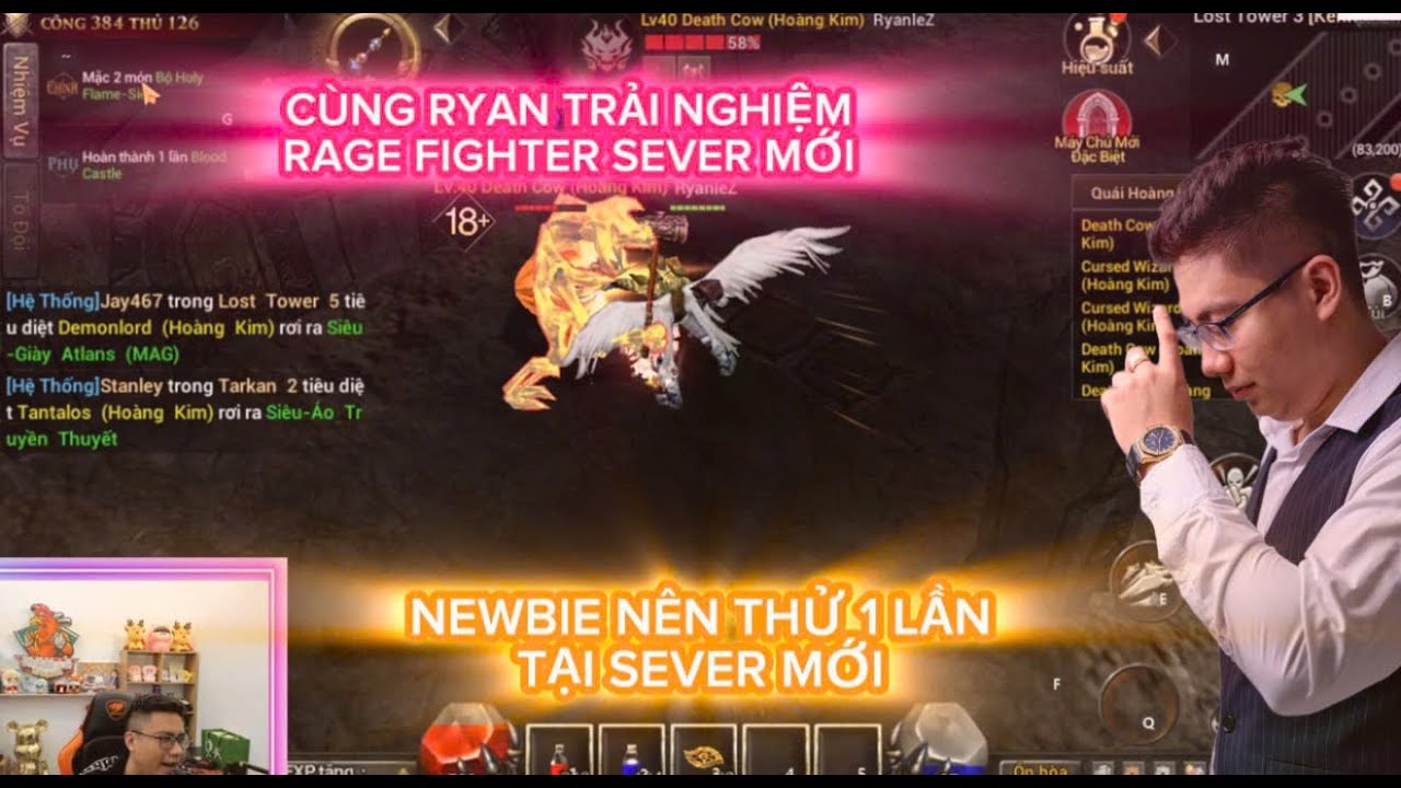 MU LỤC ĐỊA VNG : CÙNG RYANLE TRẢI NGHIỆM RAGE FIGHTER SEVER MỚI ...
