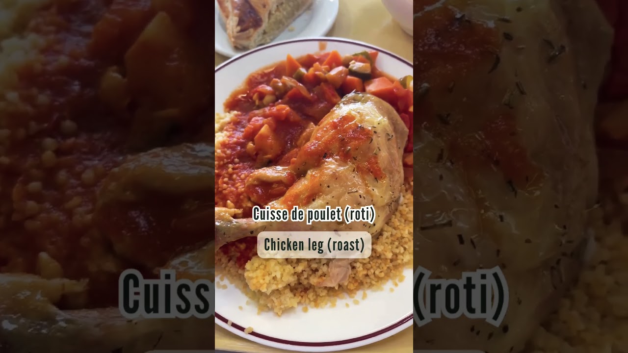 What I ate at a student cafeteria in France. 