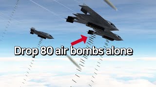 B-2 Bombers 80 Air Bombs Carpet Bombing Power : DCS World screenshot 5