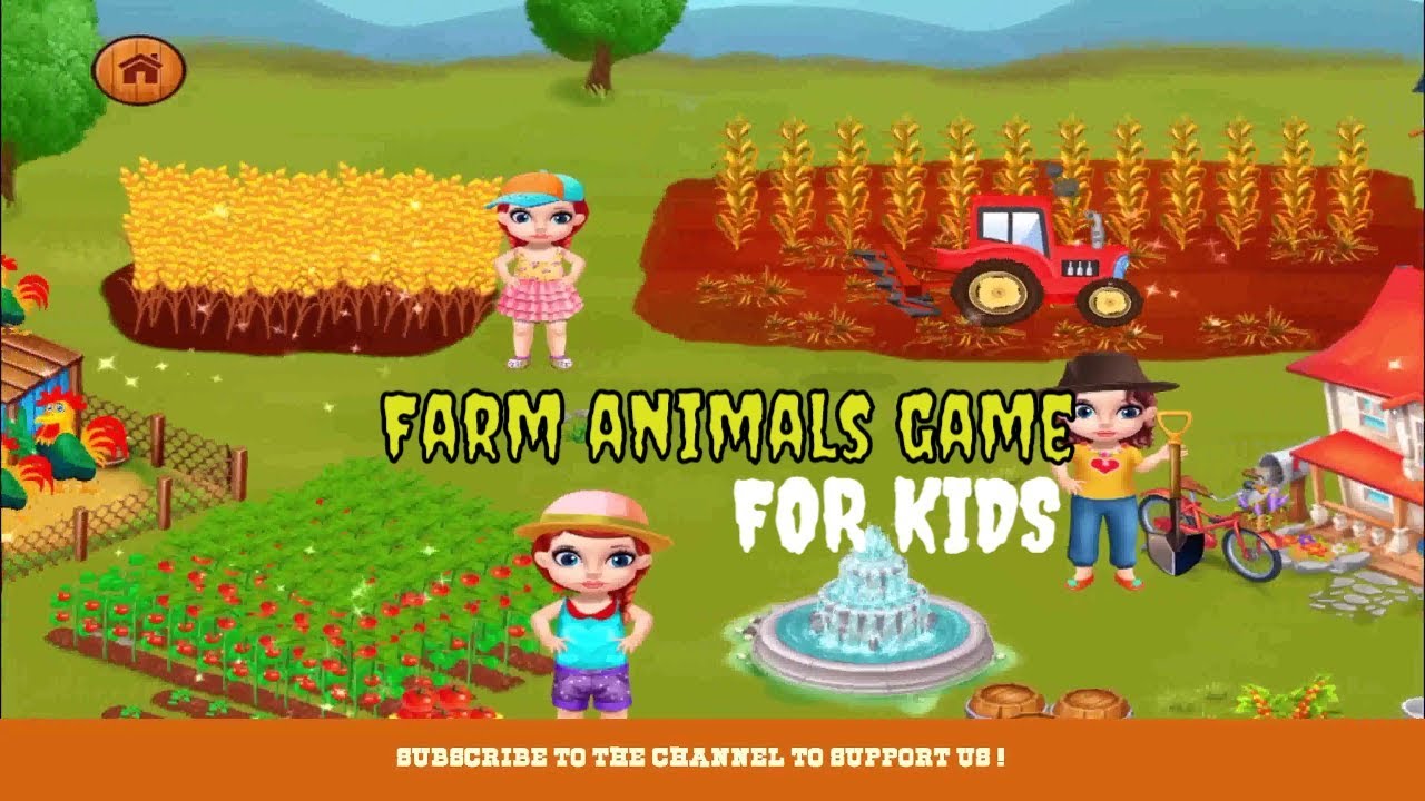 Funny Farm Games Children Care Animals At The Farm GAMEKIDS HD