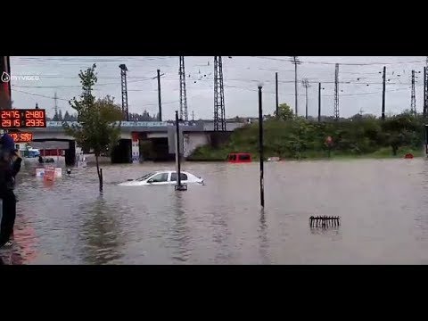 სტიქია იმერეთში - საშინელი კადრები დატბორილი ქუთაისიდან / Kadrebi Datborili Qutaisidan