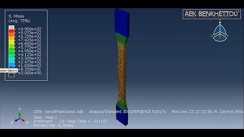 tensil test using abaqus #3 : Elastic Plastic analysis