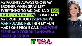 Sign It Or Leave — My Brother Forged Gran's Will To Cut Me Out — I Brought The Documents To The...