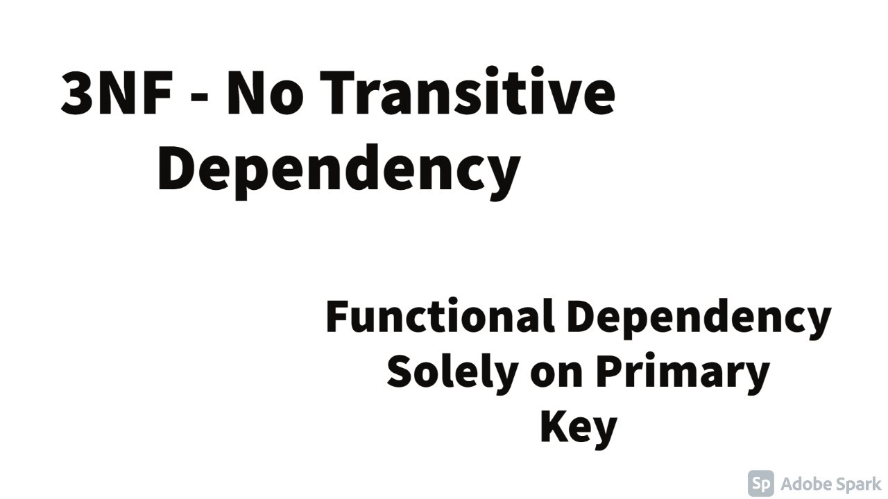 third normal form in dbms|third normal form (3nf)|3nf decomposition|3nf ...