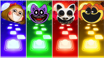 Poppy Playtime Chapter 3 - Smiling Critters - Zoonomaly - Miss Delight - CatNap Exe - Tiles Hop