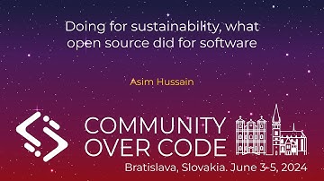 Doing for sustainability, what open source did for software