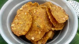 Thattai Recipe | Nippattu Recipe in Tamil | Evening Snacks | villagecooking