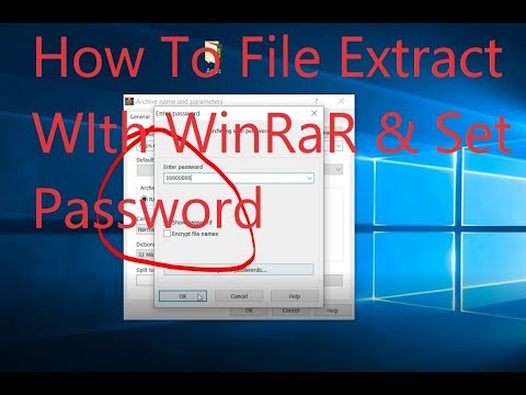 How to Install File Extract Winrar & Set Folder Password