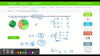 IXL - Outcomes of compound events (Algebra 1 practice)