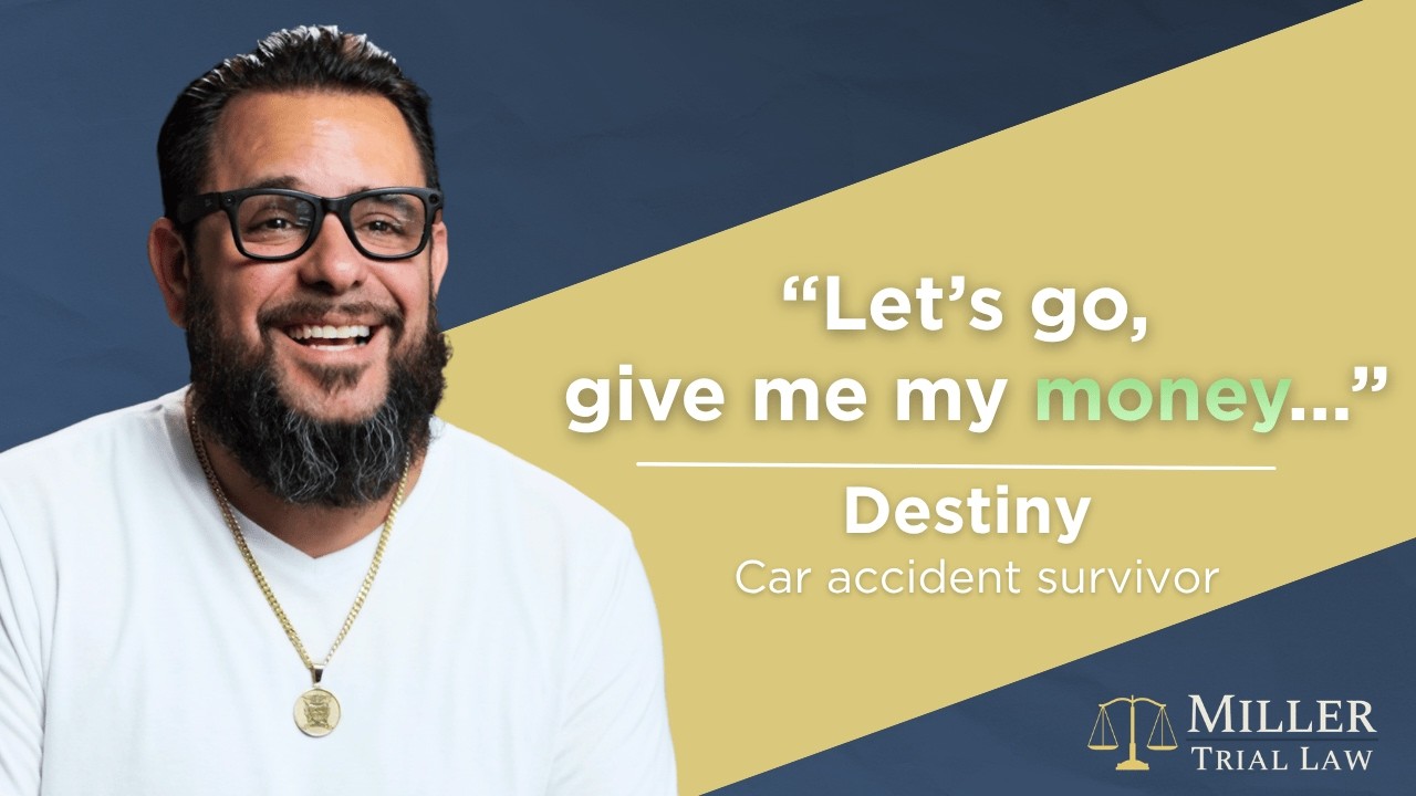 Car Accident Survivor - Destiny | Miller Trial Law - YouTube