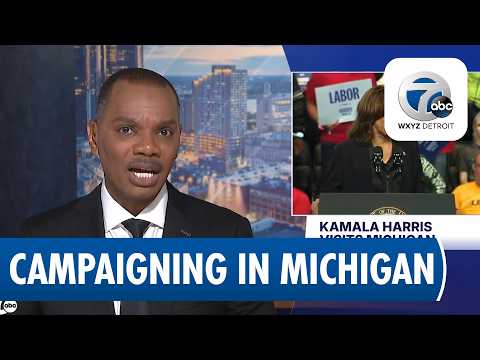Kamala Harris Campaigns in Michigan with Senate Nominee