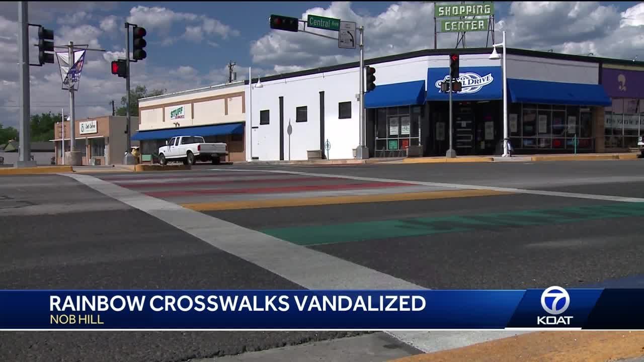 Motorcyclists caught on camera vandalizing new rainbow crosswalks
