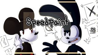 Speedpaint Mickey and Oswald