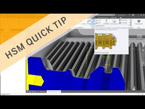 Inventor HSM QUICK TIP: Applying Grooves in Turning