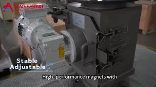 Rotary Grate Magnetic Separator for Sticky Powders  #ironremoval #stickypowders #clogging