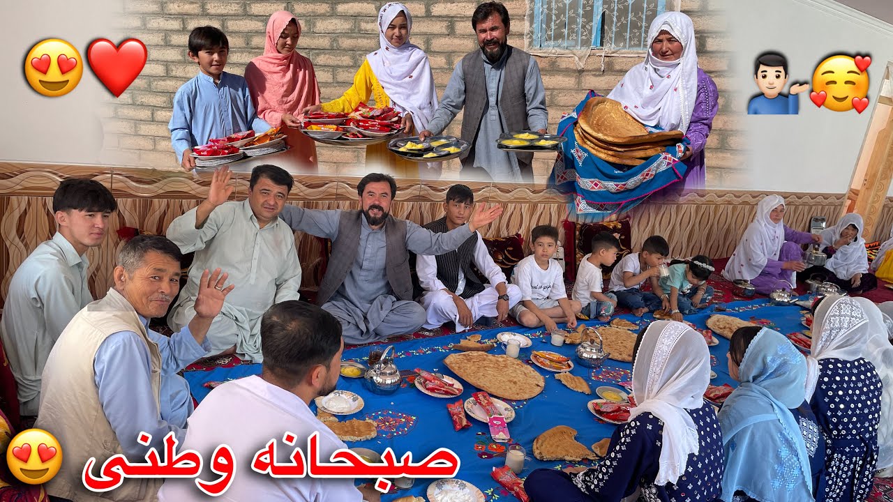 پذرایی با صبحانه وطنی 😍✨ از عزیزان که بعد از سال به وطن آمدند 💁🏻‍♂️❤️