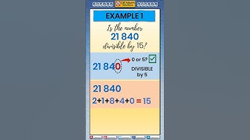 How to determine if a number is divisible by 15| Divisibility by 15 | Rules of Divisibility |#shorts
