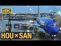Southwest airlines boeing 737800 houston hobby hou to san diego international airport san 4k