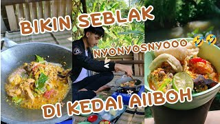 BIKIN SEBLAK ALA OPA IKNAN 🤣❗SERUNYA MASAK SEBLAK SENDIRI DI KEDAI AIIBOH