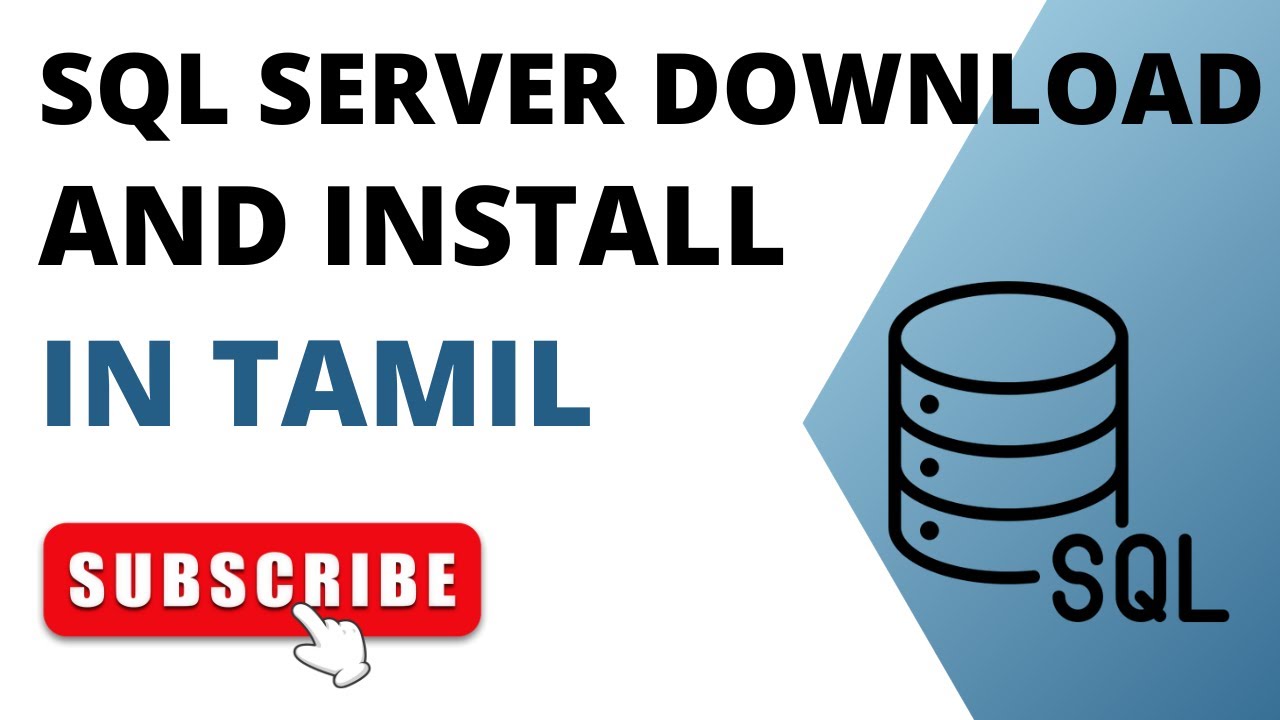 Sql server download and install in tamil | Download sql server in tamil ...