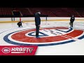 Installation de la glace du centre bell pour la saison 20212022