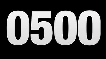 500 seconds countdown timer full screen 4k