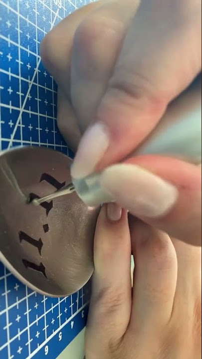 Gravure 🥄 #diy #fyp #tutorial #aesthetic #engraving #gravure #creation #handmade #homemade #spoon