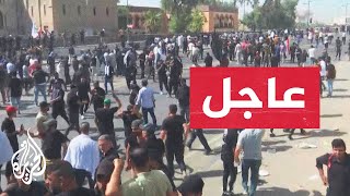 عاجل| مظاهرة لأنصار التيار الصدري في ساحة التحرير احتجاجا على جلسة محتملة للبرلمان
