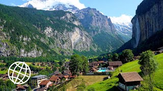 Lauterbrunnen Valley and Above, Switzerland [Amazing Places 4K]