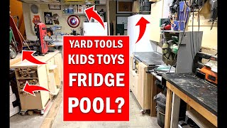 Small Shop Tour Woodworking In A One Car Garage