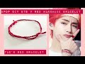 DIY BTS V Red Handmade Bracelet
