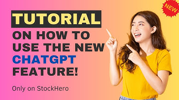 A tutorial on how to use the new ChatGPT feature!