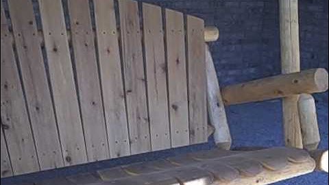 Cedar Log Porch Swing review by LogFurniturePlace.com