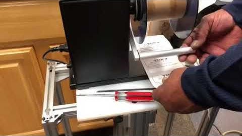 Setup of SH455 Label Rewinder