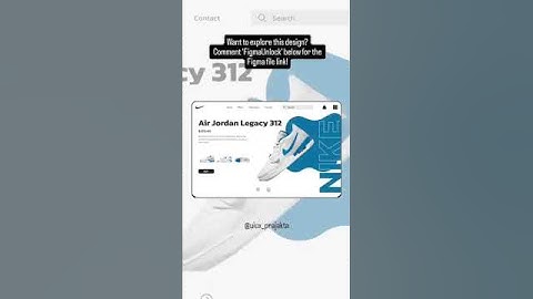 Create a Nike UI Design Landing Page in Figma