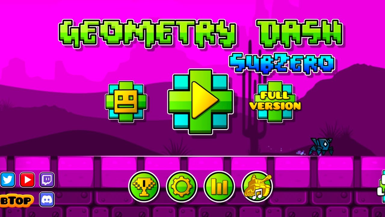 GEOMETERY DASH | PRESS START FULL LEVEL - YouTube