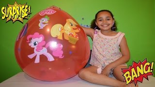 GIANT BALLOON EXPLOSION!! | Blind bags | shopkins, orbeez, jurrassic world