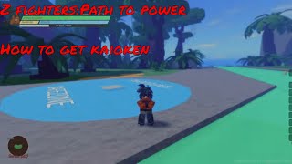Z fighters Path to Power:How to unlock kaioken(Roblox)