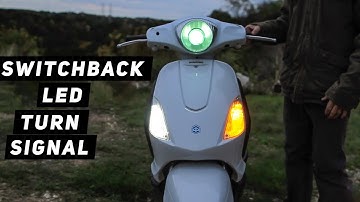 How To Install Switchback LED Turn Signal on Piaggio Fly scooter | Mitch