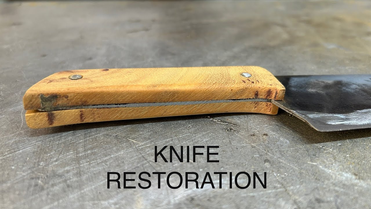 HOW TO KITCHEN KNIFE RESTORATION #restoration #tools #woodworking - YouTube