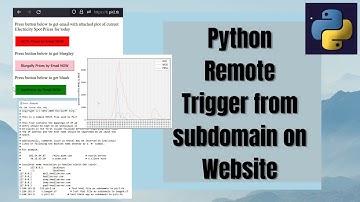 Python Remote Trigger from subdomain on Website