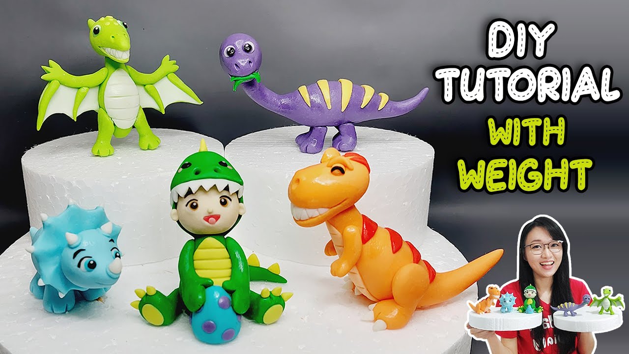 Fondant Dinosaur Cake Topper Standing up with Spikes, handmade edible,  Dinosaur Cake Decorations, Dinosaur theme birthday party, dino