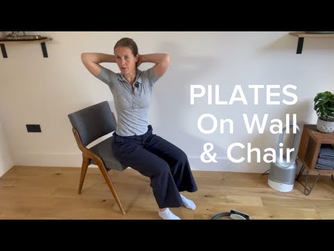PILATES on wall & chair
