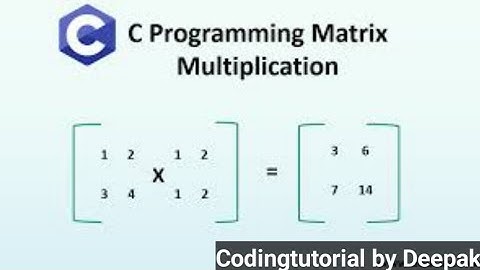 C Program To Matrix Multiplication !! C Program Questions and Answers