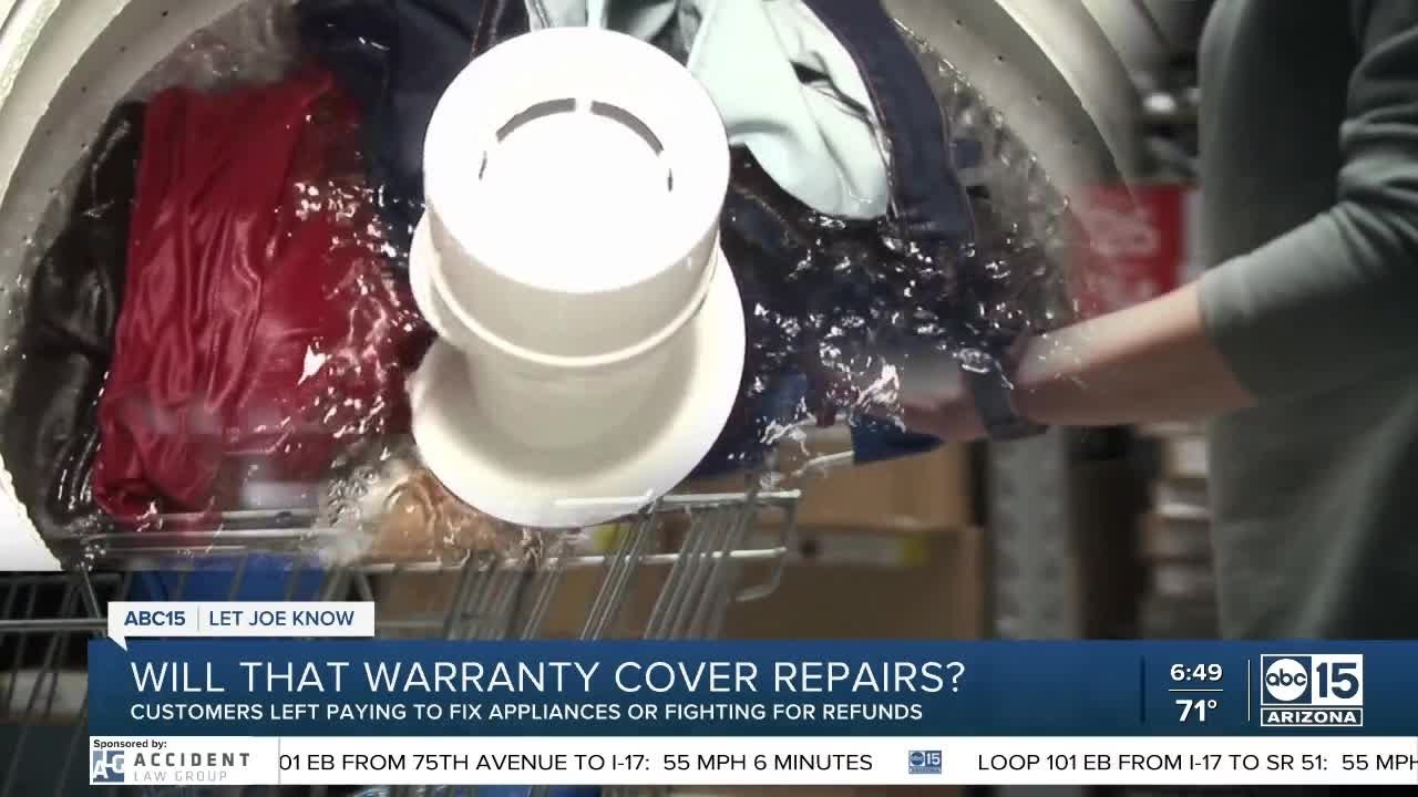 Will appliance warranty cover repairs? Customers left paying or