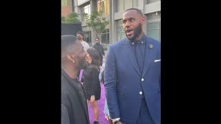 Mark meets Lebron James