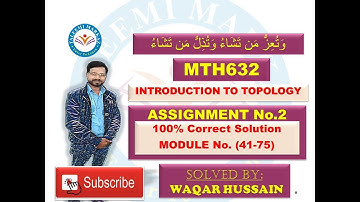 MTH632 Assignment no 2  solution by taleemi markaz