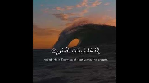 سورة الملك - آية ١٢-١٥