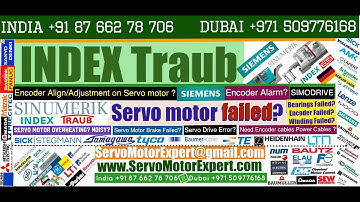 Index Traub Siemens Simodrive Repair, Encoder Alarm, Drive Fault codes, Servo motor troubleshooting