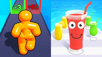 Tall Man Run vs Juice Run All Levels Gameplay Android, iOS